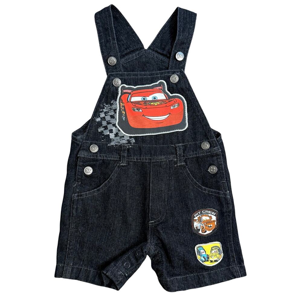 VTG Cars 2 Overalls Disney Pixar Lightning McQueen Mater Guido Luigi Baby 18M